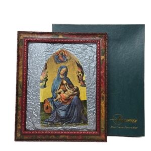 Roma Ornate Lightweight wood Frame Colorful Floral-Leaves Pattern Vintage Look